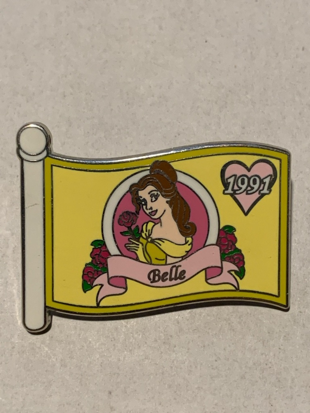 Disney WDW Character Flags Beauty and the Beast Belle Mystery Pin LE 500